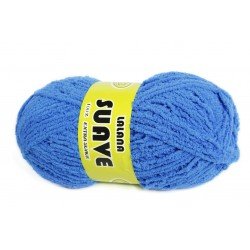 Ovillo 90grs lana SUAVE color AZUL COBALTO